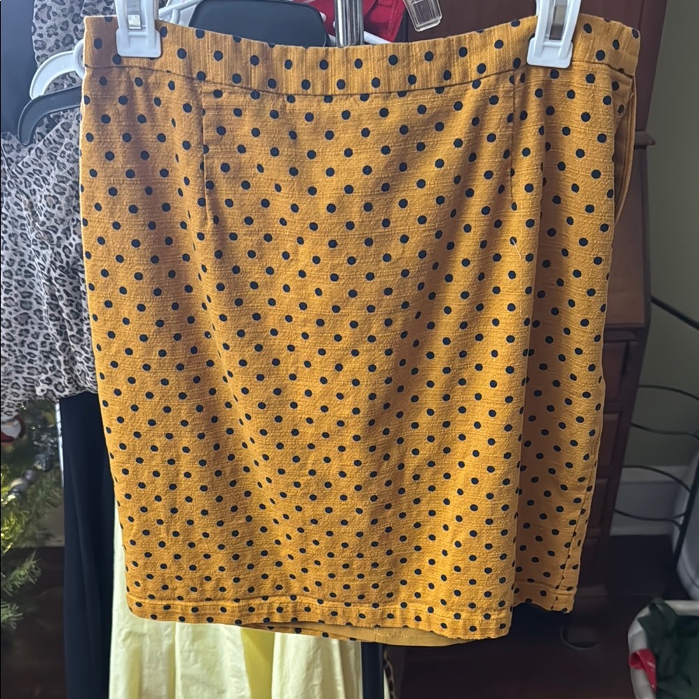 GAP Yellow Polka Dot Mini Skirt